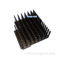 anodized aluminum extruded forced convection heat sink